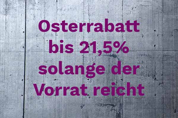 Aufstellung der Rabatte